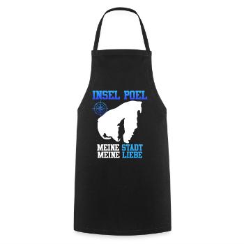 ISLAND OF POEL MY CITY MY LOVE Funny - Cooking Apron - black - Front - AI Model Male 185 dark (185cm)