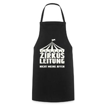 Circus management - Not my monkeys - Cooking Apron - black - Front - AI Model Male 185 dark (185cm)