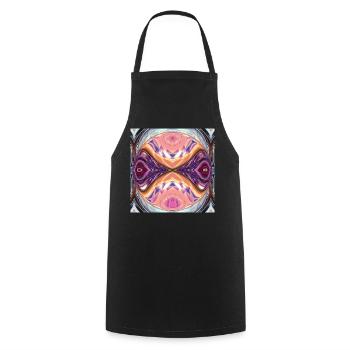 Explosion de couleur de l’Orbe Kaléidoscope - Tablier de cuisine - noir - Devant - AI Model Male 185 dark (185cm)