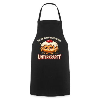 Kölsch Carnival Costume Carnival Shirt Women - Cooking Apron - black - Front - AI Model Male 185 dark (185cm)