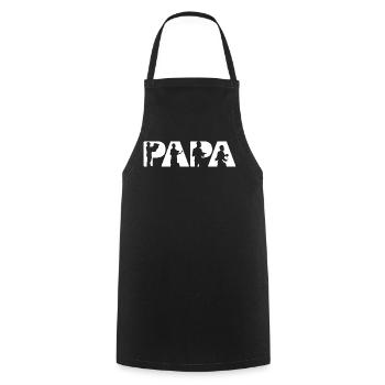 Architect Papa Engineering Construction Design - Cooking Apron - black - Front - AI Model Male 185 dark (185cm)
