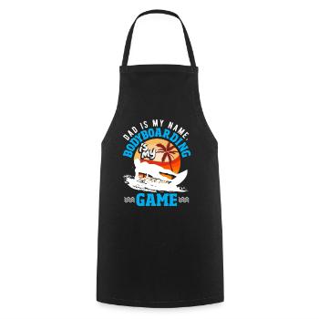 Surfing Surfboarder Bodyboarder - Cooking Apron - black - Front - AI Model Male 185 dark (185cm)