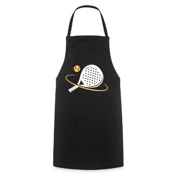I can't I have padel - Cooking Apron - black - Front - AI Model Male 185 dark (185cm)