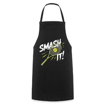 I can't I have padel - Cooking Apron - black - Front - AI Model Male 185 dark (185cm)