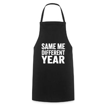 Même moi, une autre année - Tablier de cuisine - noir - Devant - AI Model Male 185 dark (185cm)