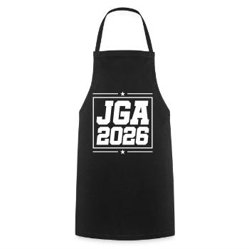 Jga 2026 Bachelor Party - Cooking Apron - black - Front - AI Model Male 185 dark (185cm)