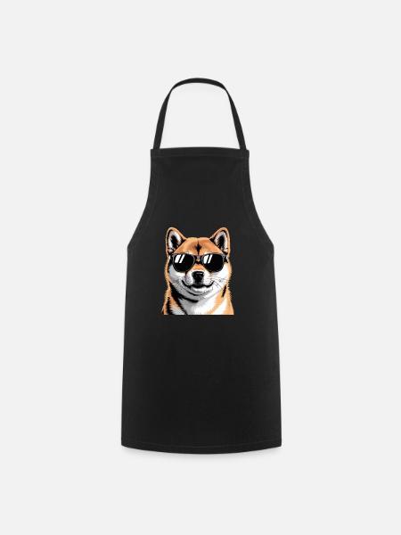 Shiba Inu - Kochschürze - Schwarz