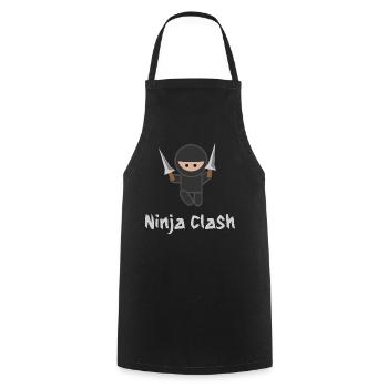 Ninja Fight Sport MMA - Kochschürze - Schwarz - Vorne - AI Model Male 185 dark (185cm)