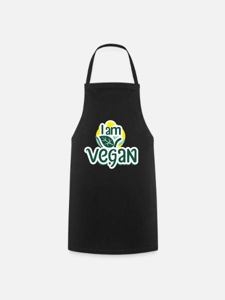 Ich bin Veganer. - Kochschürze - Schwarz