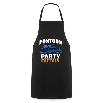 Pontoon Party Pontoon Crew Pontoon Boot - Kochschürze - Schwarz - Vorne - AI Model Male 185 dark (185cm)