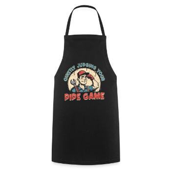 Pipelayer Pipeline Builder Judging Your Pipe Game - Cooking Apron - black - Front - AI Model Male 185 dark (185cm)