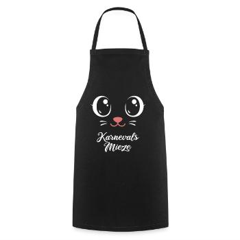 Kitty du Carnaval | Déguisement de Big Face - Tablier de cuisine - noir - Devant - AI Model Male 185 dark (185cm)