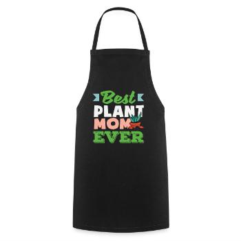Plant Lover Mom Best Gardener Mom - Cooking Apron - black - Front - AI Model Male 185 dark (185cm)