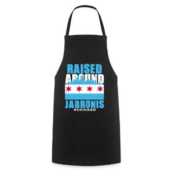 Jabroni élevé autour de Jabronis - Tablier de cuisine - noir - Devant - AI Model Male 185 dark (185cm)
