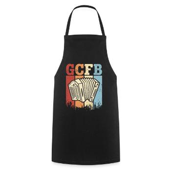 Styrian Accordion GCFB Accordion Squeezebox - Cooking Apron - black - Front - AI Model Male 185 dark (185cm)