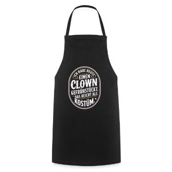 Remplacement du costume de clown du Petit-déjeuner de Clown Carnival - Tablier de cuisine - noir - Devant - AI Model Male 185 dark (185cm)