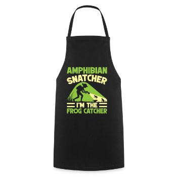 Frog Catcher Amphibian Snatcher Frog - Kochschürze - Schwarz - Vorne - AI Model Male 185 dark (185cm)