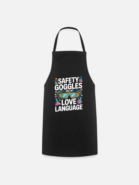 Love Language Safety Goggles - Kochschürze - Schwarz