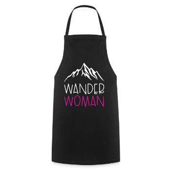 Wander woman - Kochschürze - Schwarz - Vorne - AI Model Male 185 dark (185cm)