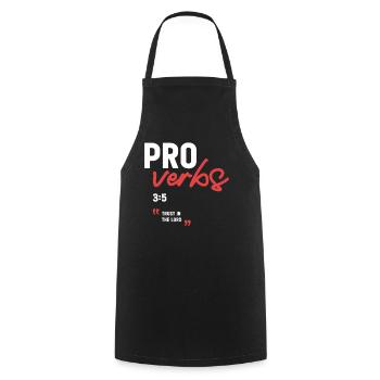 Trust in the Lord Proverbs 3:5 Bible Verse - Cooking Apron - black - Front - AI Model Male 185 dark (185cm)