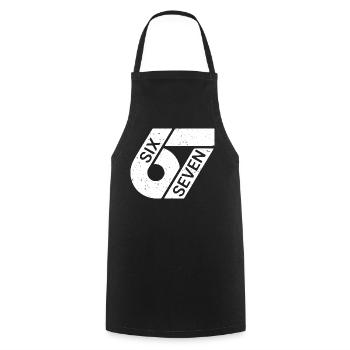Six Seven Memes - Cooking Apron - black - Front - AI Model Male 185 dark (185cm)
