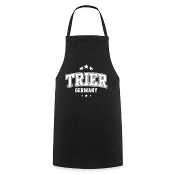 Trier Deutschland Emblem - Kochschürze - Schwarz - Vorne - AI Model Male 185 dark (185cm)