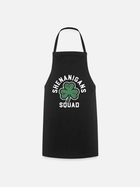 Shenanigans-Team Shamrock Tee - Kochschürze - Schwarz