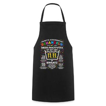 en usage depuis la version 11.11. | Costume de carnaval - Tablier de cuisine - noir - Devant - AI Model Male 185 dark (185cm)