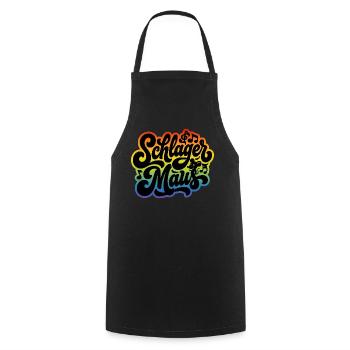 Schlager Maus - Schlagermaus - Schlagermusik - Cooking Apron - black - Front - AI Model Male 185 dark (185cm)