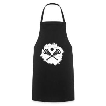 Lacrosse Retro Vintage - Cooking Apron - black - Front - AI Model Male 185 dark (185cm)