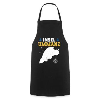 Vacances Mer Baltique ÎLE UMMANZ Fun - Tablier de cuisine - noir - Devant - AI Model Male 185 dark (185cm)