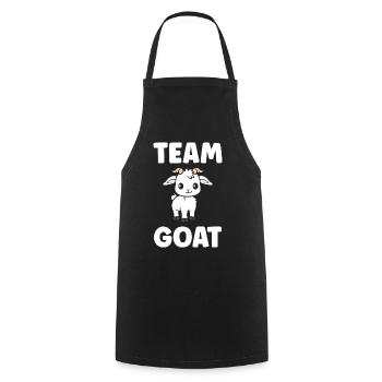 Team Goat Illustration Mignon - Tablier de cuisine - noir - Devant - AI Model Male 185 dark (185cm)