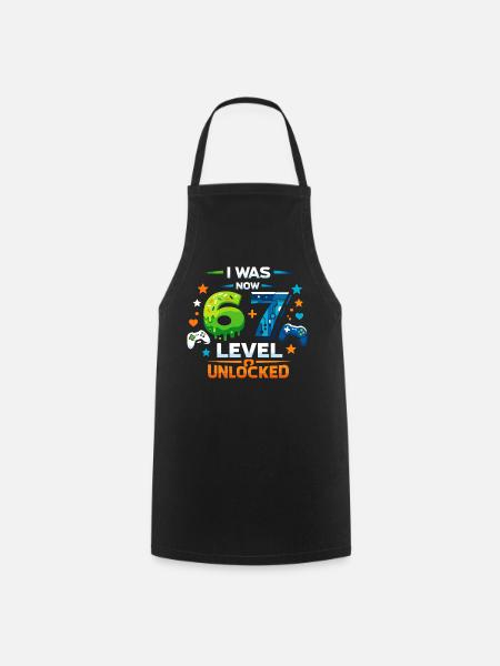I was 6 Now Level 7 - 67 six seven - Kochschürze - Schwarz