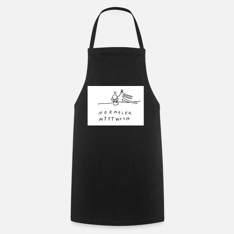 normaler_Mittwoch - Cooking Apron - black