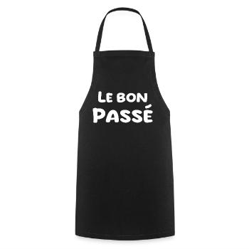 nostalgia for the past - Cooking Apron - black - Front - AI Model Male 185 dark (185cm)