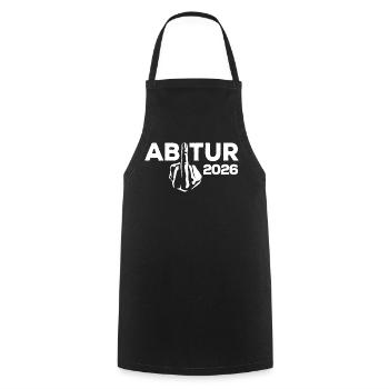 ABI 2026 Mittelfinger Abitur - Geschenk - Kochschürze - Schwarz - Vorne - AI Model Male 185 dark (185cm)