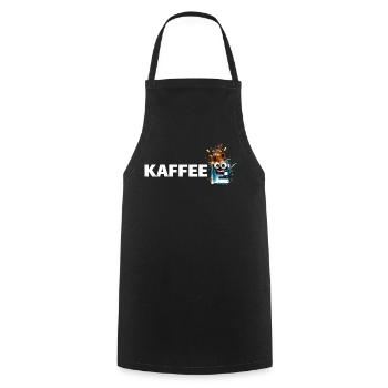 Kaffee Mascot Splash - Kochschürze - Schwarz - Vorne - AI Model Male 185 dark (185cm)