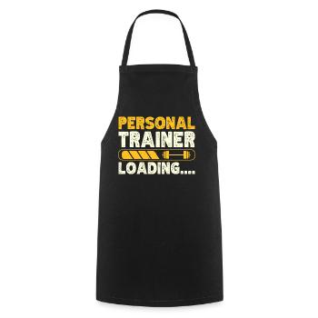 Fitness Motivation Bodybuilder Personal Trainer - Kochschürze - Schwarz - Vorne - AI Model Male 185 dark (185cm)