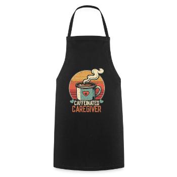 Nurse, geriatric care - Cooking Apron - black - Front - AI Model Male 185 dark (185cm)