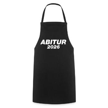 Abi 2026 - Abitur - Gift | minimal design - Cooking Apron - black - Front - AI Model Male 185 dark (185cm)