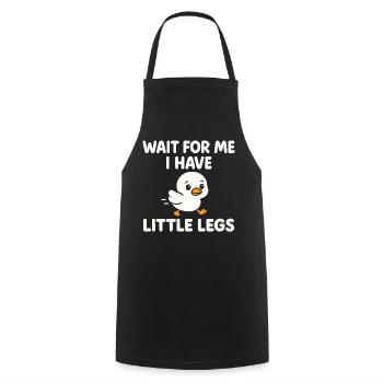 Chick Saying Meme Humor Funny Little Legs - Cooking Apron - black - Front - AI Model Male 185 dark (185cm)