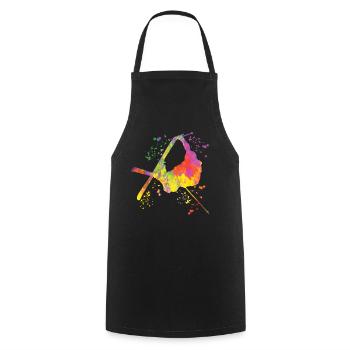 Alpine skiing Winter sports Nordic skiing - Cooking Apron - black - Front - AI Model Male 185 dark (185cm)