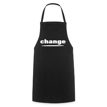 CHANGE - Kochschürze - Schwarz - Vorne - AI Model Male 185 dark (185cm)