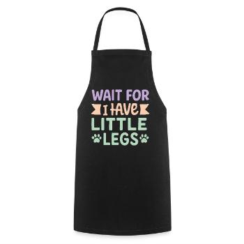 Le chien dit Humour Mème Humour, Drôle, petites jambes drôles - Tablier de cuisine - noir - Devant - AI Model Male 185 dark (185cm)
