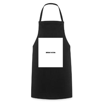 Kaffeeabhängig Minimalistischer Statement - Kochschürze - Schwarz - Vorne - AI Model Male 185 dark (185cm)