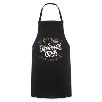 Carnival Mouse - Cooking Apron - black - Front - AI Model Male 185 dark (185cm)