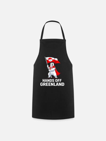 Greenland hands out of contact - Cooking Apron - black