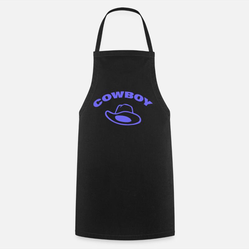 Cowboy - Cooking Apron - black