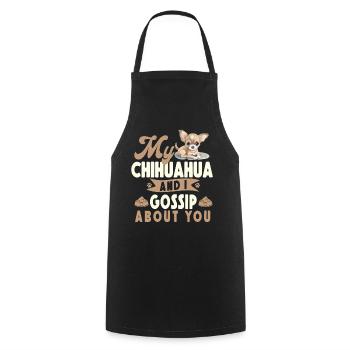 Chihuahua Chihuahueño My Chihuahua - Cooking Apron - black - Front - AI Model Male 185 dark (185cm)