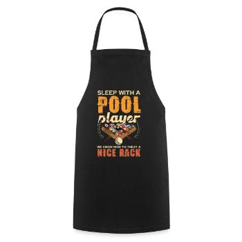 Pool Rack Spruch Shirt - Kochschürze - Schwarz - Vorne - AI Model Male 185 dark (185cm)